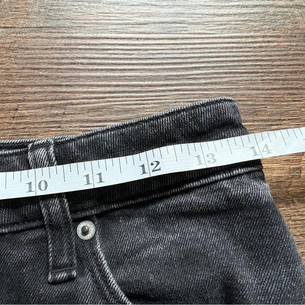 Abercrombie & Fitch jeans curve love the mom high rise black denim Sz 26 2s EUC - Picture 9 of 13